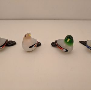 CRYSTAL GLASS BIRD GIFT SET (4)